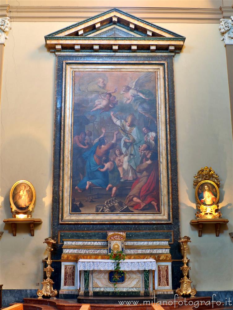 Rimini (Italy) - Altar of Sant'Emidio in the Church of San Francesco Saverio, alias Church of the Suffrage